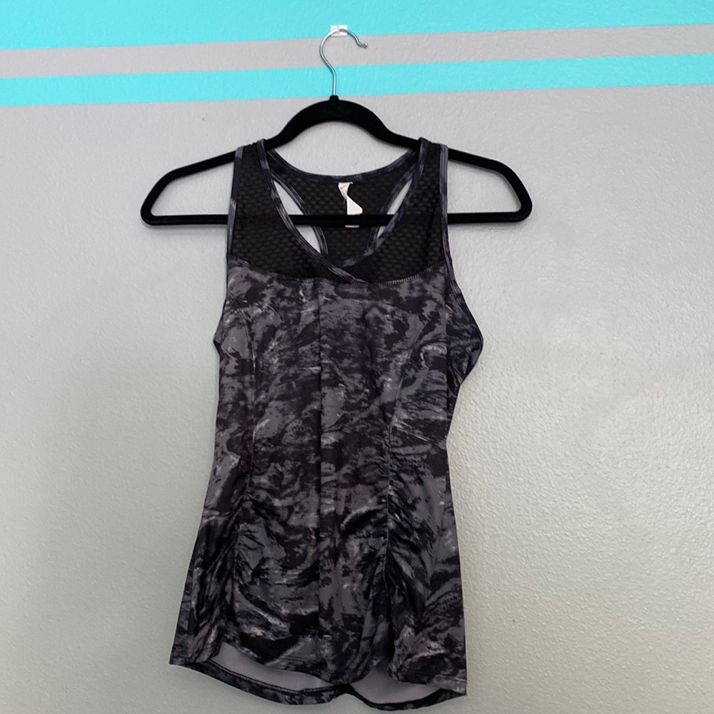 Grey workout top